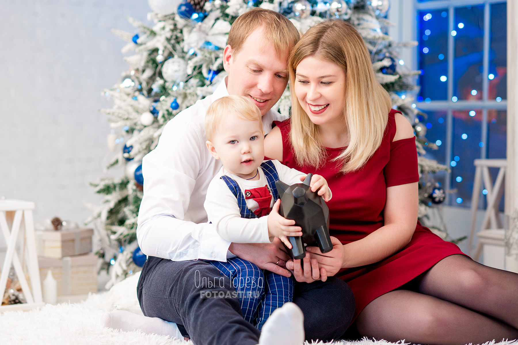 Детская новогодняя фотосессия в фотостудии Давинчи.