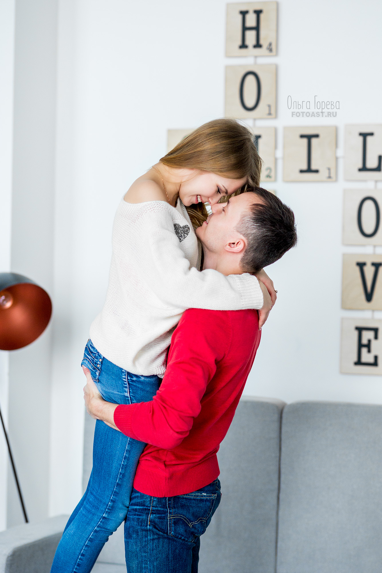 Lovestory в фотостудии в Кирове