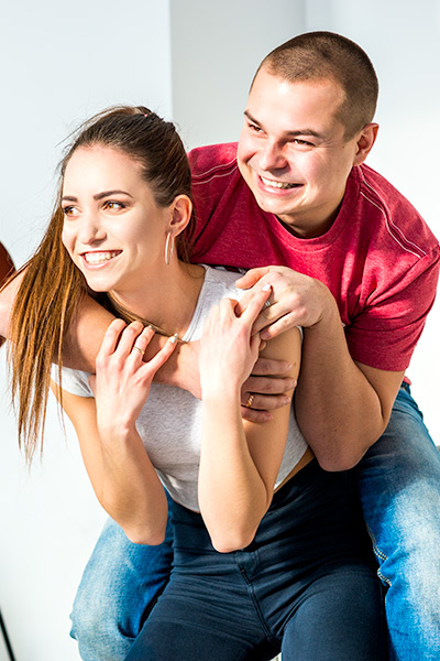 Lovestory в фотостудии в Кирове. Фотосессия для двоих.