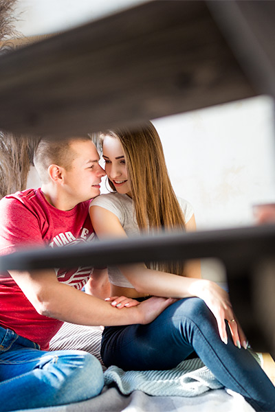 Lovestory в фотостудии в Кирове. Фотосессия для двоих.