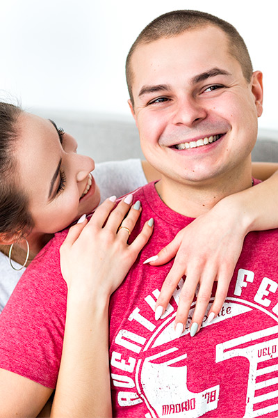 Lovestory в фотостудии в Кирове. Фотосессия для двоих.
