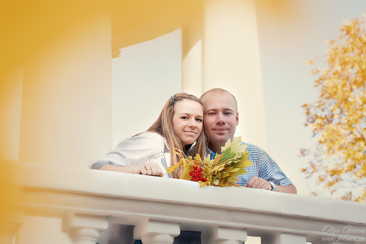 Осенняя фотосессия на улице, lovestory