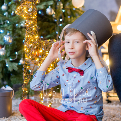 Детская новогодняя съемка: и портреты, и веселье! - фото 5
