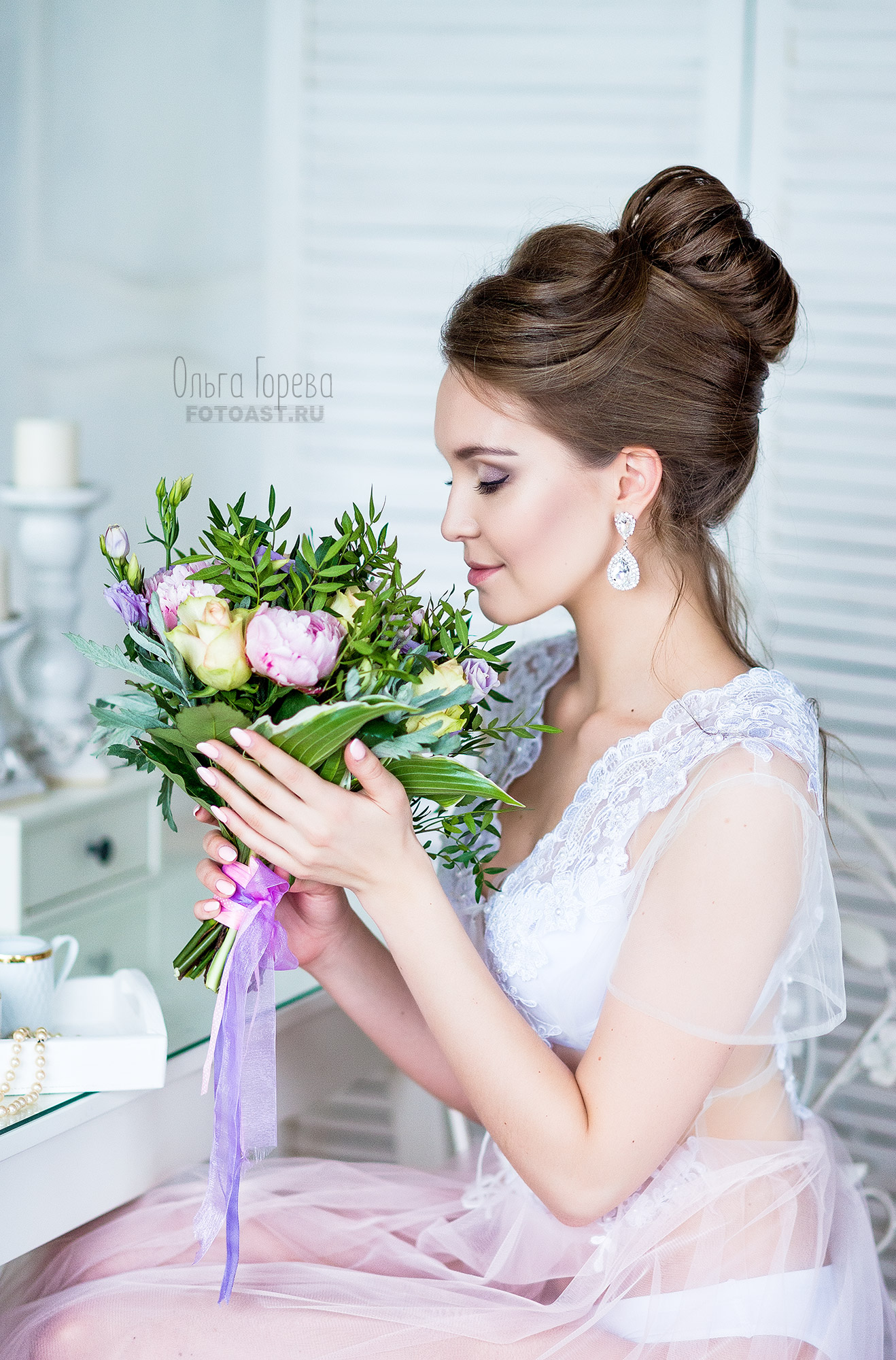Фотосессия в будуарном платье. Утро невесты в Кирове