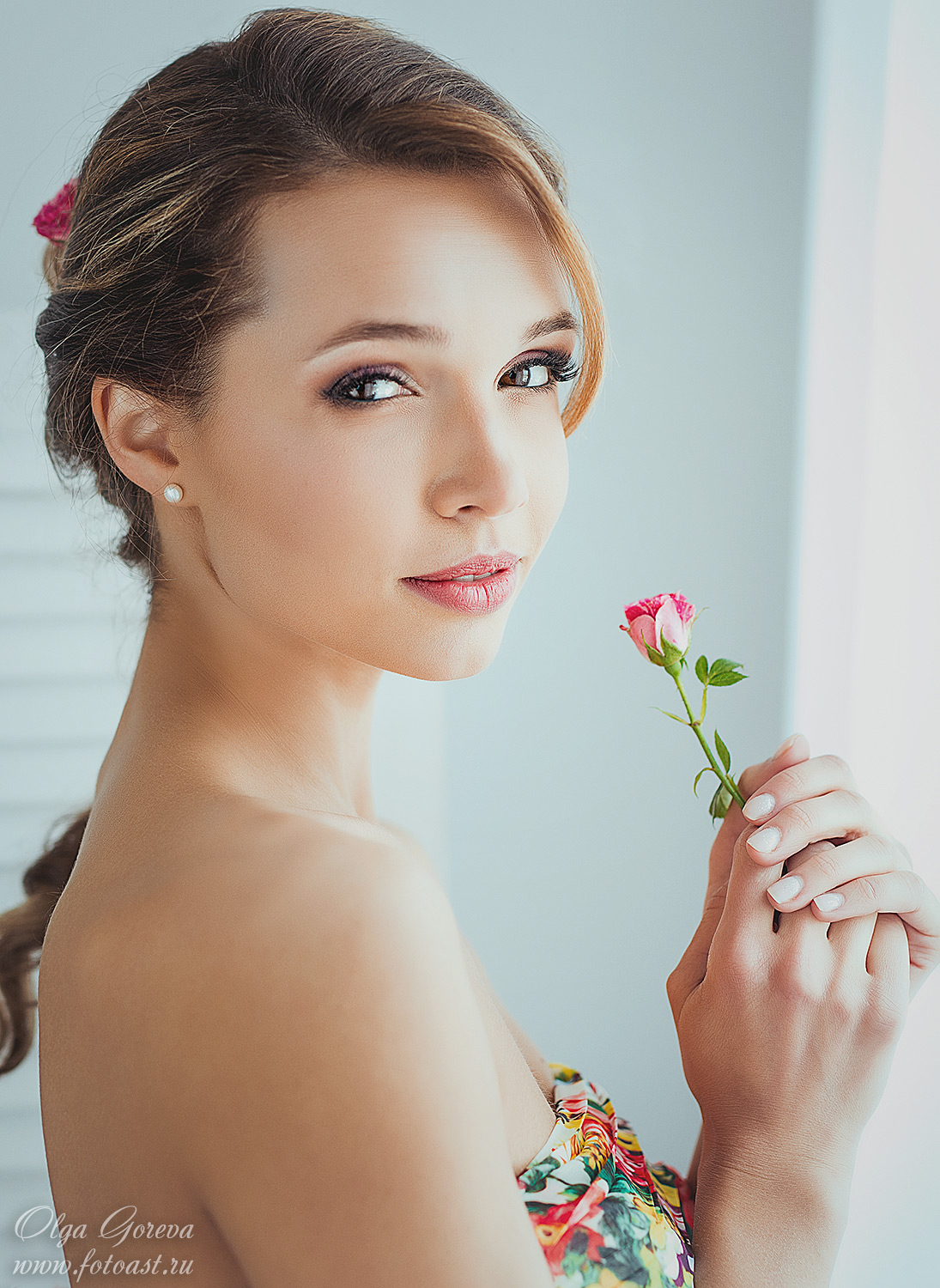 Фотосессия в студии с естественным светом