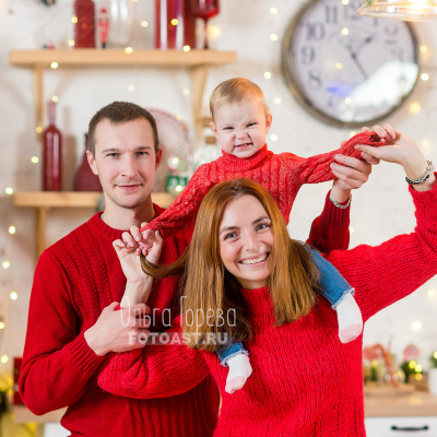 Новогодняя фотосессия в стиле "Family Look" - фото 2