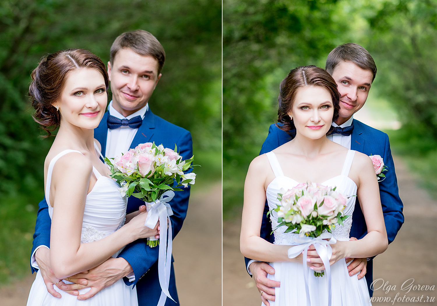 Свадебная фотосессия в дендропарке и фотостудии в Кирове